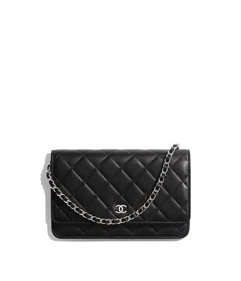 chanel wallet on chain lambskin in silver hardware|chanel wallet on chain classic.